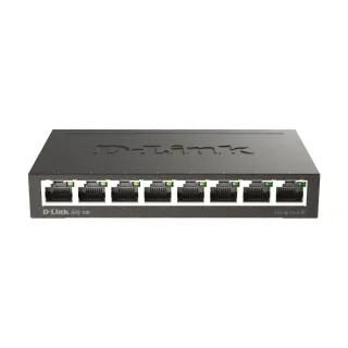 【D-Link】DGS-108 8埠 8port 1000M Giga超高速乙太網路桌上型無網管金屬交換器/GE switch Hub/隨插即用