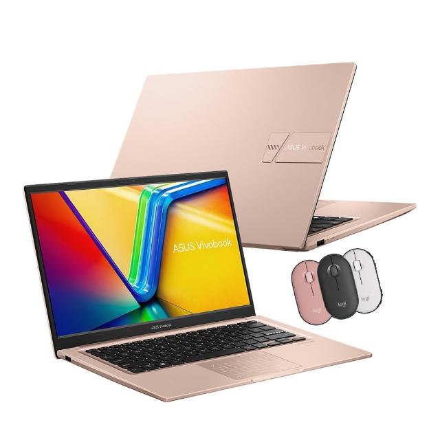 【ASUS】無線滑鼠組★ 14吋十核心輕薄16G筆電(VivoBook X1404VA/十核心/16G/512G/W11)