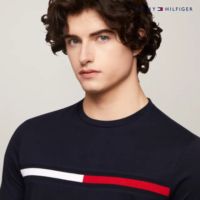 【TOMMY HILFIGER】官方旗艦館 Tino 圓領 T 恤_藍色