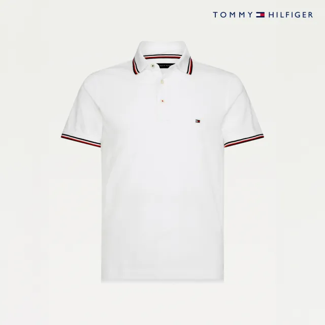 【TOMMY HILFIGER】官方旗艦館 CORE 修身版有機棉 POLO 衫_白色