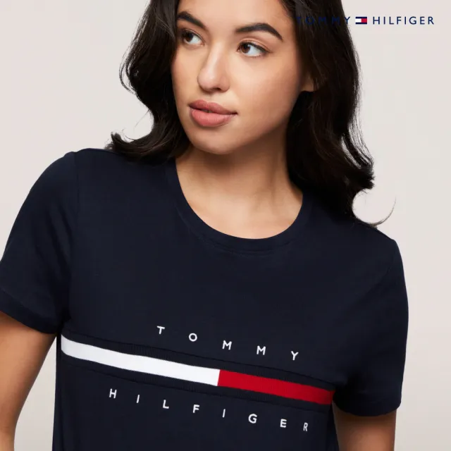 【TOMMY HILFIGER】官方旗艦館 旗幟標誌圖案 T恤_藍色