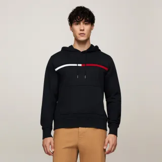 【TOMMY HILFIGER】官方旗艦館 標誌性旗幟帽T_藍色