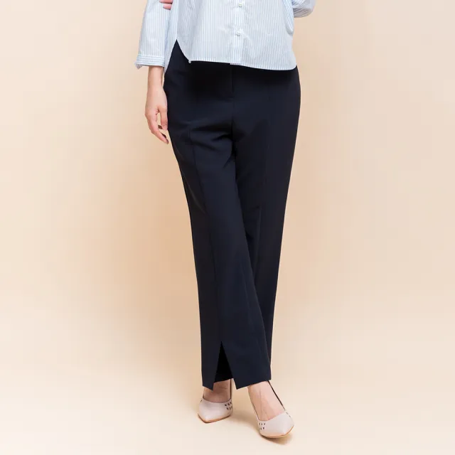 【perng yuh 芃諭名品】質簡俐落 前衩 小直筒 西裝褲(2025 AW Collection|4C秋冬新品上市)