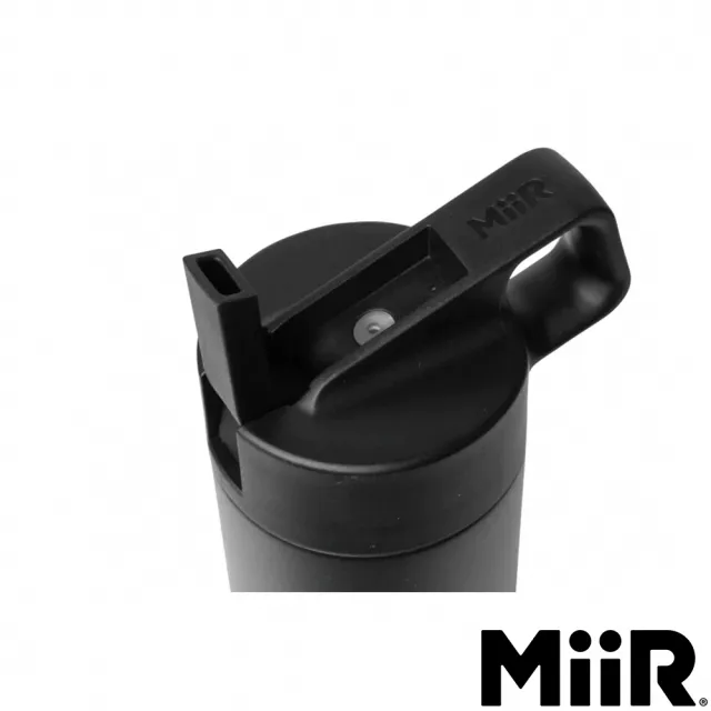 【MiiR】雙層真空 保溫/保冰 防漏 翻轉 吸管保溫瓶 20oz/591ml(經典黑)
