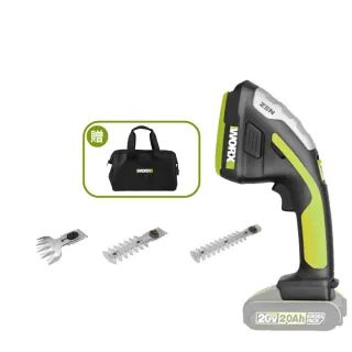 【WORX 威克士】20V 鋰電修草機 WD801.9(修草機 割草機 手持 修枝 剪草機 籬笆剪 鋰電修籬機)