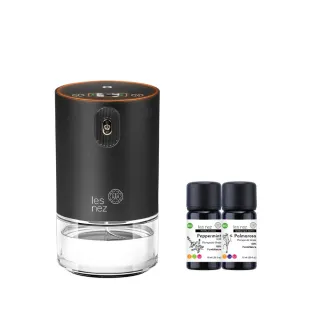 【Les nez 香鼻子】霧璃冷香儀車用家用香氛組(贈2入10ml精油 多款味道任選)