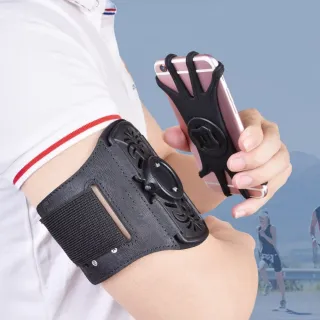 360度旋轉臂包手機包(快拆式手腕包 臂套 臂袋 隨身 跑步 慢跑 健身 馬拉松 自行車 運動 手機綁)