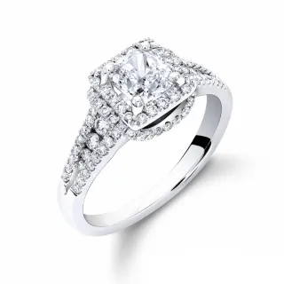 【Vividventure 亞帝芬奇】鉑金 GIA 1克拉 DVVS2 2VG 天然鑽石 真鑽 戒指 閃耀典藏