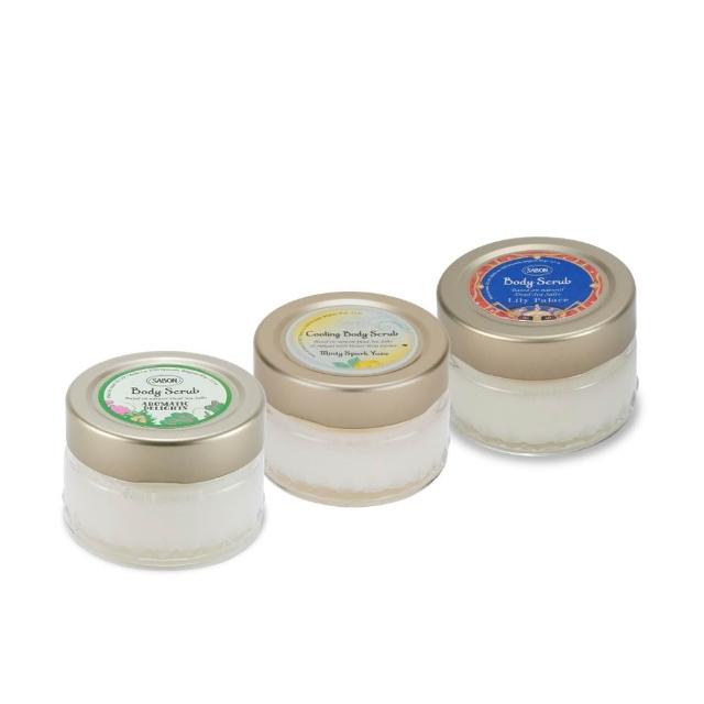 【SABON】官方直營 迷你身體磨砂膏三入組(限量身體磨砂膏60gx3)