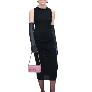 【MARC JACOBS】MJ 粉鑽鍊帶輕巧女士肩背包