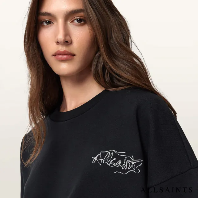 【ALLSAINTS】REEL 寬鬆塗鴉長袖衛衣 W020JD(寬鬆版型)