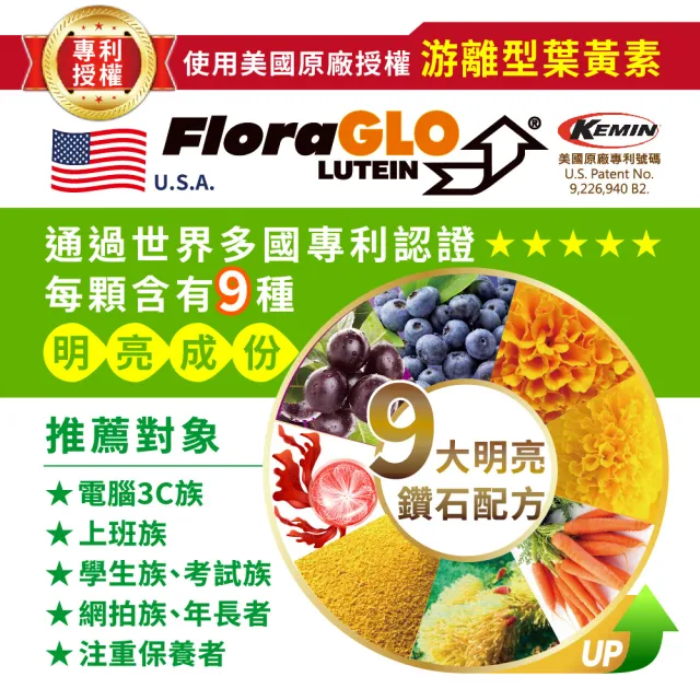 【友GO健康】全方位視界10倍濃縮智利酒果 葉黃素+蝦紅素+DHA30顆/盒(雙專利九大明亮配方)