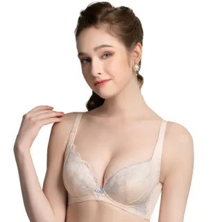【Swear 思薇爾】美波曲線系列B-D罩蕾絲包覆背心型塑身女內衣(粉柑色)