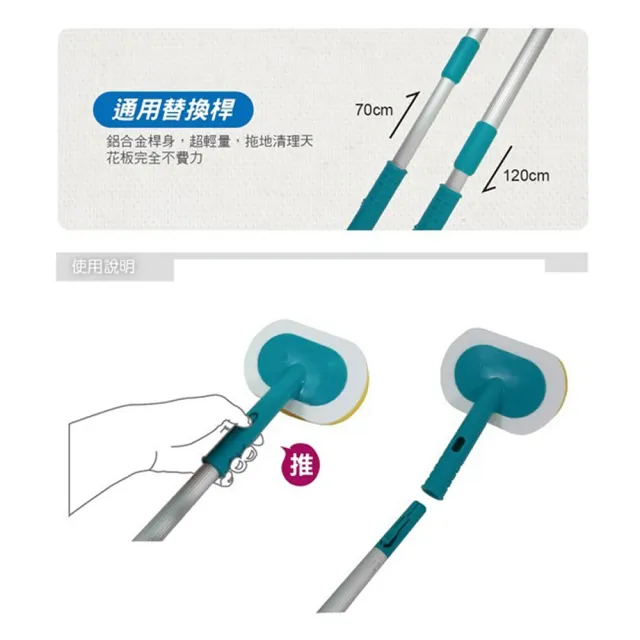 【VICTORY】日式浴室清潔刷組合2入替換頭-彎角刷+海綿刷(浴室刷 角落刷 硬毛刷 磁磚刷 牆角刷 台灣製造)