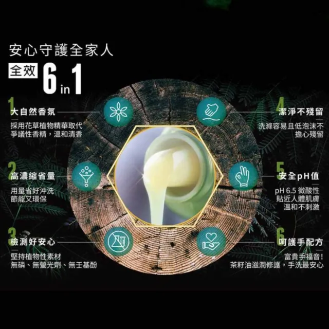 【TEAPOWER 茶寶】淨覺茶 天然茶籽洗衣素補充包1800mL 4入組