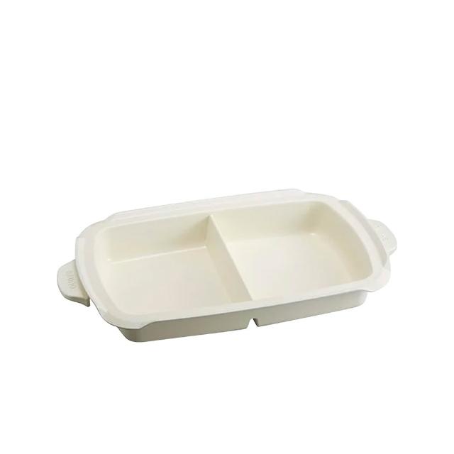 【日本BRUNO】BOE021-SPLIT-KE 多功能電烤盤配件-陶瓷鴛鴦鍋(BOE021／109適用)