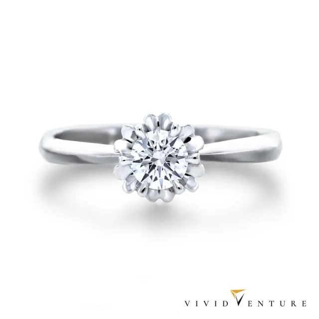 【Vividventure 亞帝芬奇】鉑金 GIA 50分 DSI2 3VG 八心八箭 無螢光 天然鑽石 真鑽 戒指 經典大方