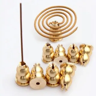 【菩提居】葫蘆富貴多功能香座9入組(行動香爐  祈願直達天廳)