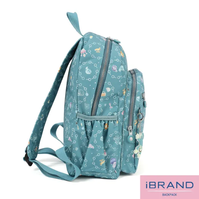 【iBrand】雙11 趣味派對尼龍口袋後背包(探索樂園)