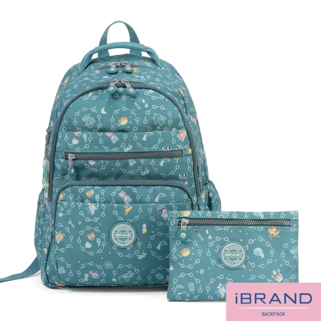 【iBrand】雙11 經典百搭輕盈多口袋後背包(探索樂園)