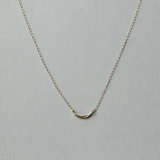【ete】K10YG Mini層疊新月微笑項鍊(金色)