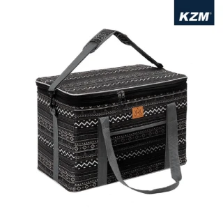 【KZM】(福利品)戶外露營-彩繪民族風裝備收納袋 55L K8T3B002 公司貨