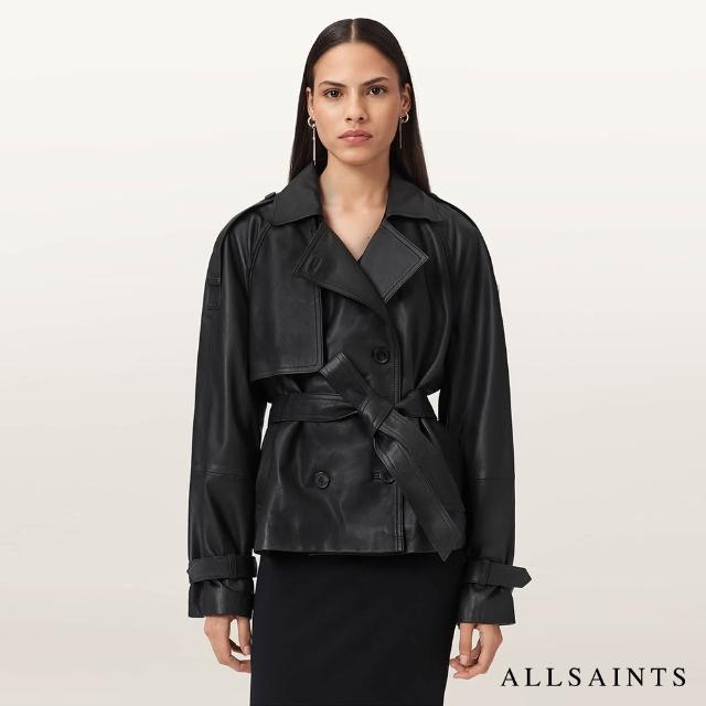 【ALLSAINTS】REED 寬鬆羊皮風衣皮衣 W035LD(舒適版型)