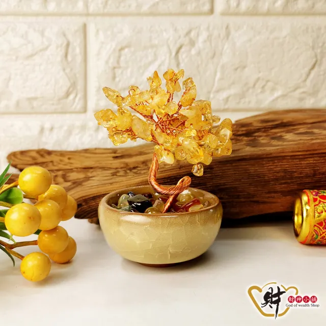 【財神小舖】聚寶進財 水晶招財樹 三款任選(已開光 辦公桌 擺設 聚財 招財 財運 發財樹)