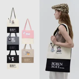 【ROBINMAY】雙子星雙層肩背包 迪士尼貓狗系列(磁扣封口/多色任選)