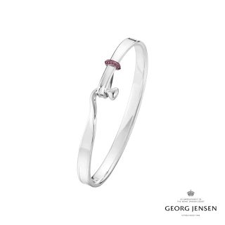 【Georg Jensen 官方旗艦店】Torun 手鐲 紅色藍寶石(純銀 紅色藍寶石)