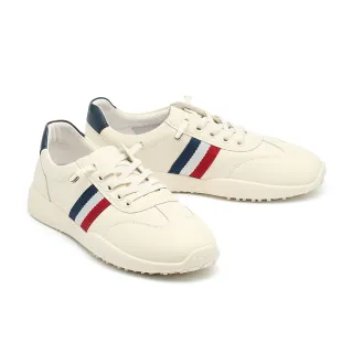 【AS 集團】率性舒適織帶設計全真皮厚底休閒鞋(藍)