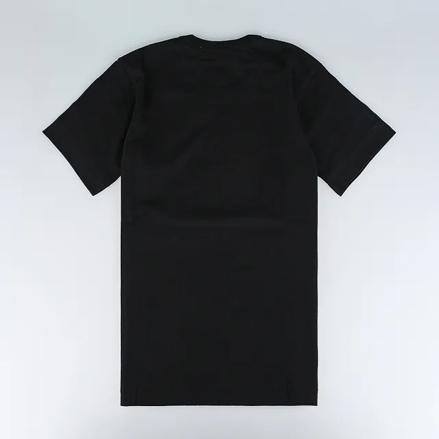 【Comme Des Garcons CDG】Comme Des Garcons Play川久保玲 布標字母LOGO雙色愛心純棉短袖T恤(女款/黑)