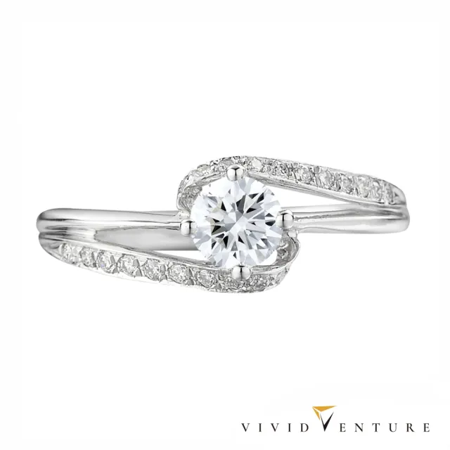 【Vividventure 亞帝芬奇】GIA 30分 DVS2 3VG 八心八箭 無螢光 天然鑽石 真鑽 戒指 甜蜜告白(14K金台)