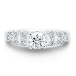 【Vividventure 亞帝芬奇】鉑金 GIA 50分 DVVS2 3VG 八心八箭 天然鑽石 真鑽 戒指 閃耀時光