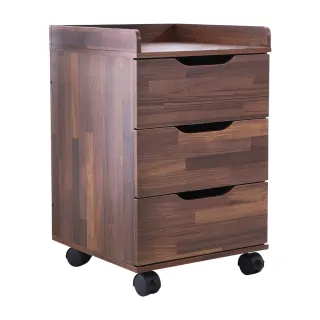 【Akira】MIT簡約雙插座三抽活動櫃(置物櫃 邊櫃 櫃子 收納櫃 抽屜櫃 床頭櫃 茶几 公文櫃 床邊櫃 邊桌)