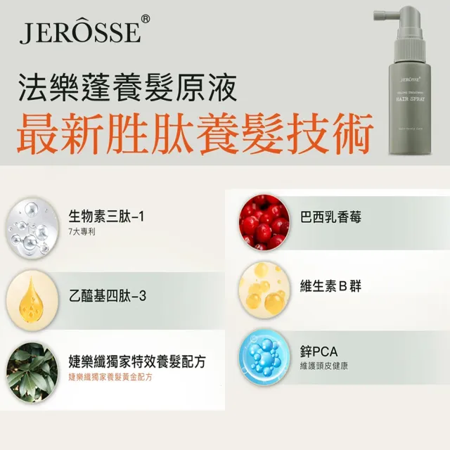 【JEROSSE 婕樂纖】婕機零X2+法樂蓬洗髮露X1+養髮原液X1(優惠搭配.擁有蓬鬆感.豐厚美麗)