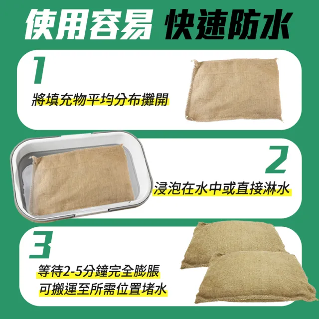 【BAG】緊急沙包 2入 防颱沙包 科技沙包 擋水袋 防水沙包 膨脹沙包 吸水沙袋 B-ESB4060(工程沙包袋 防水袋)