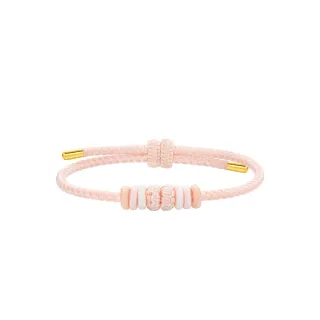 【周大福】多彩手編繩DIY 彩色編織情侶手繩(多款可選/繩長可調整/不含黃金)