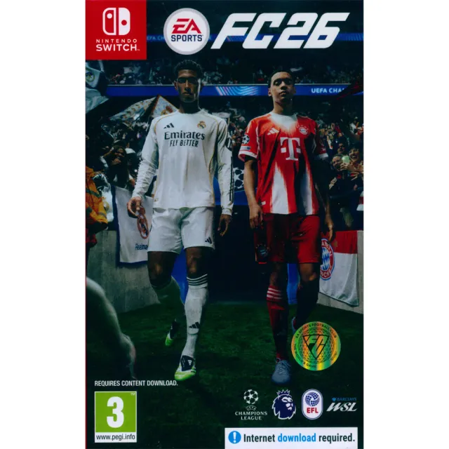 【Nintendo 任天堂】NS Switch FC26 國際足盟大賽 26 EA SPORTS FC 26 FIFA26(中英日文歐版)