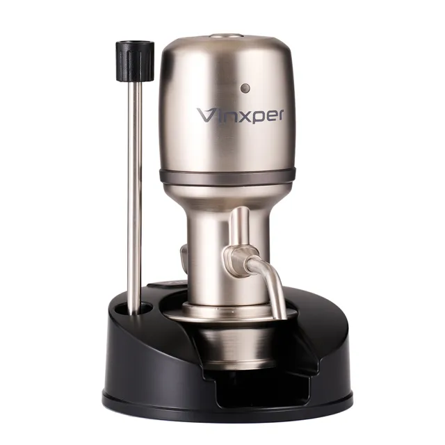 Vinxper】可調式電子醒酒器-專家版(鐵灰色/香檳銀兩色任選) - momo購物