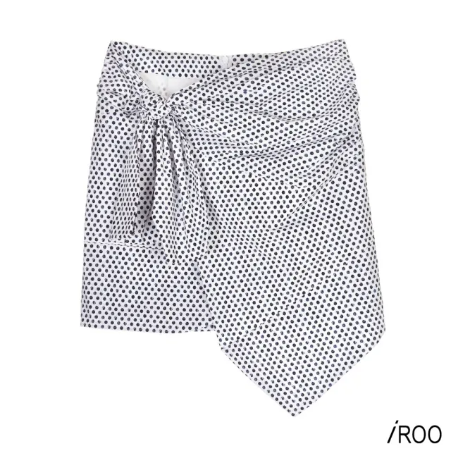 【iROO】蝴蝶扭結經典設計短裙