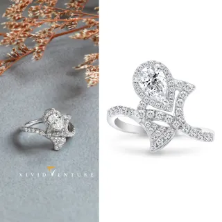 【Vividventure 亞帝芬奇】鉑金 GIA 50分 DSI2 天然鑽石 真鑽 戒指 雜誌熱賣款