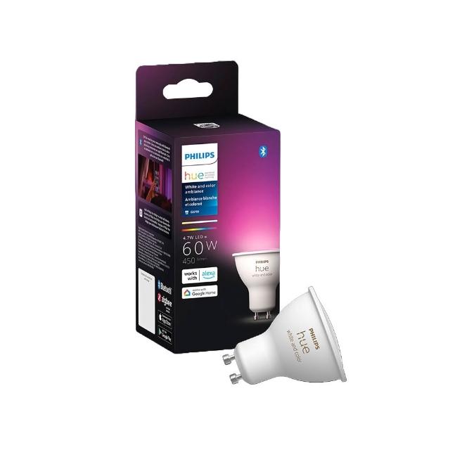 【Philips 飛利浦】Philips 飛利浦 Hue 智慧照明 Hue 全彩LED燈泡 GU10(PH025)