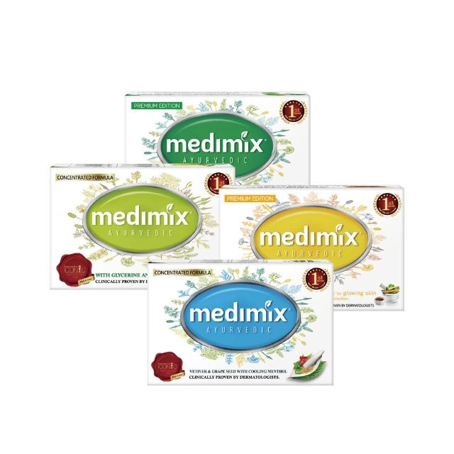 【Medimix】小資入門款10入-印度高滲透精粹草本精油美肌皂125g(5款任選全肌膚適用)