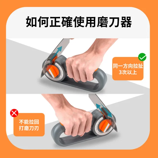 【SUNORO】多功能六合一金剛石磨刀器 廚房防滑快速磨刀神器 手動磨刀石