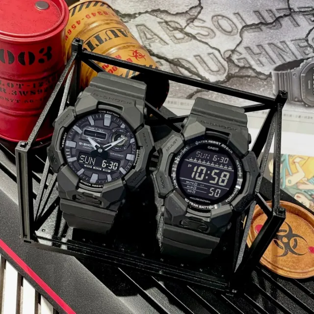 【CASIO 卡西歐】G-SHOCK 簡約休閒 大錶殼雙顯手錶 電子錶--51.9mm(GA-010-1A1)
