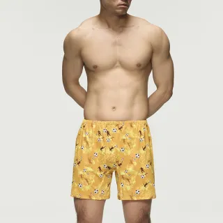 【Mr. DADADO】足球英豪 M-3L印花寬鬆四角男內褲 GHQ530YE(黃色)