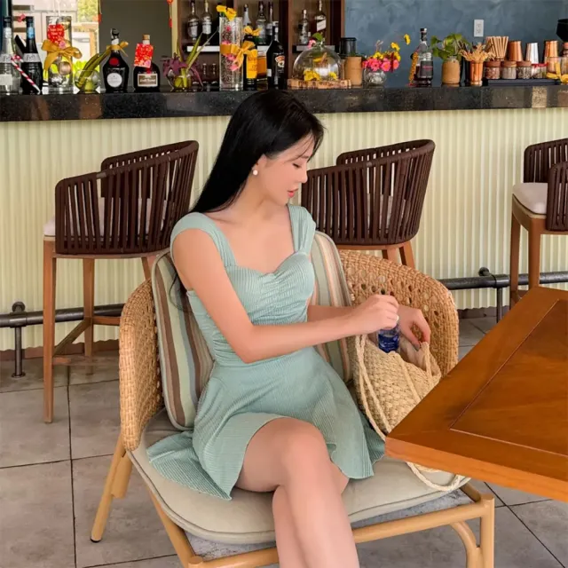 【SeasonsBikini】美背修身兩件套連身泳衣 -194-大尺碼(修身顯瘦兩件式泳衣)