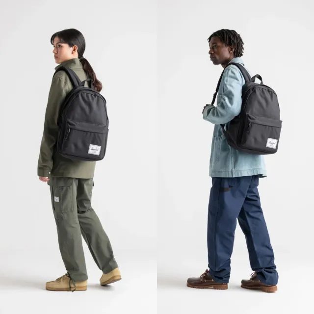 【Herschel】Classic XL 特大 黑色 全黑 帆布 防潑水 尼龍內裡 可放水壺 大容量 書包 男女