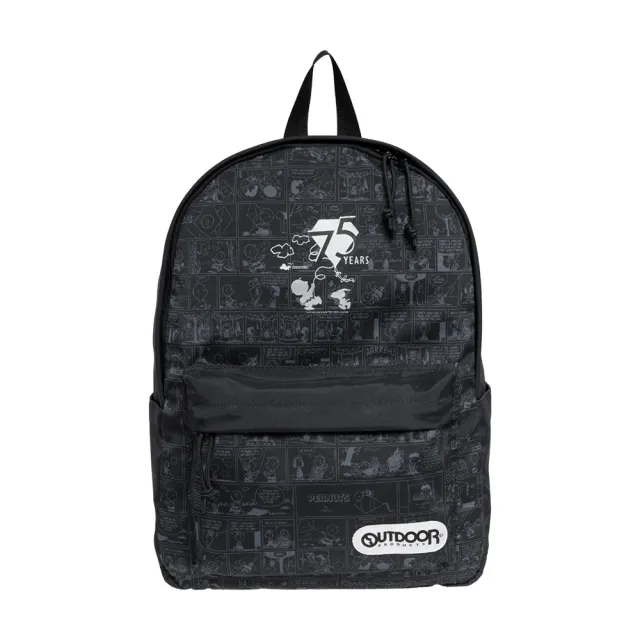 【OUTDOOR】史努比SNOOPY-75週年後背包-大-黑色 ODP24Q01BK